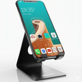 Premium Aluminum Metal Mobile Stand for Desk - Anti-Skid & Foldable