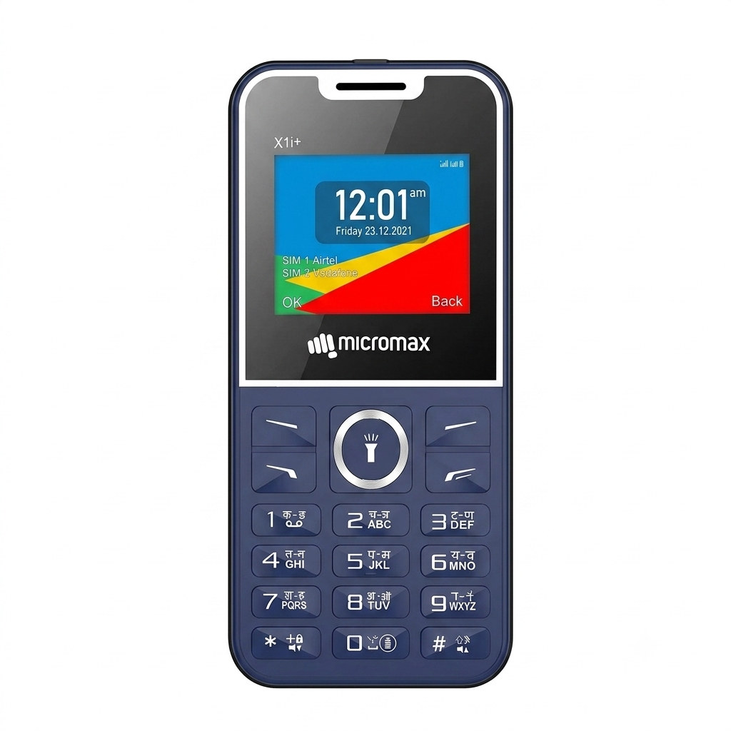 Micromax X1i Smart Feature Phone (6.1 cm / 2.4" Display, 1200mAh Battery, Type-C Charging, Dual SIM)