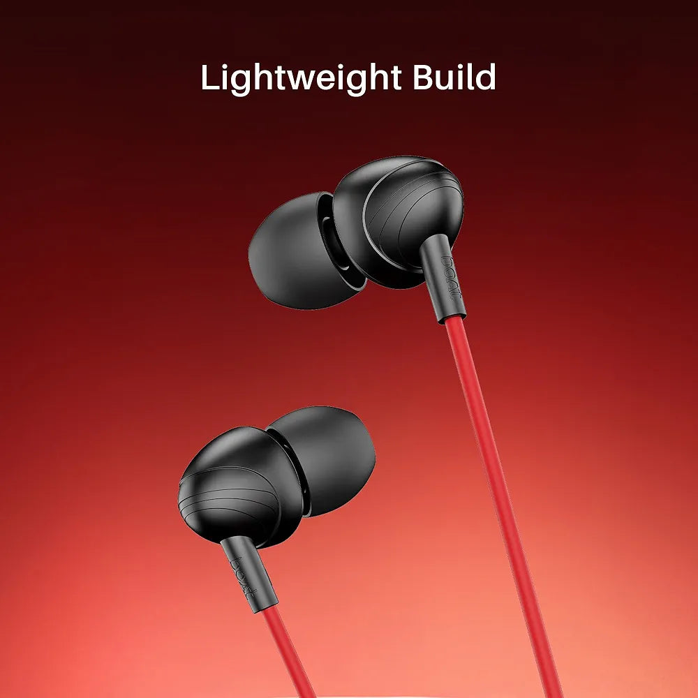 High-Bass Wired Earphones with Noise Cancellation & Mic