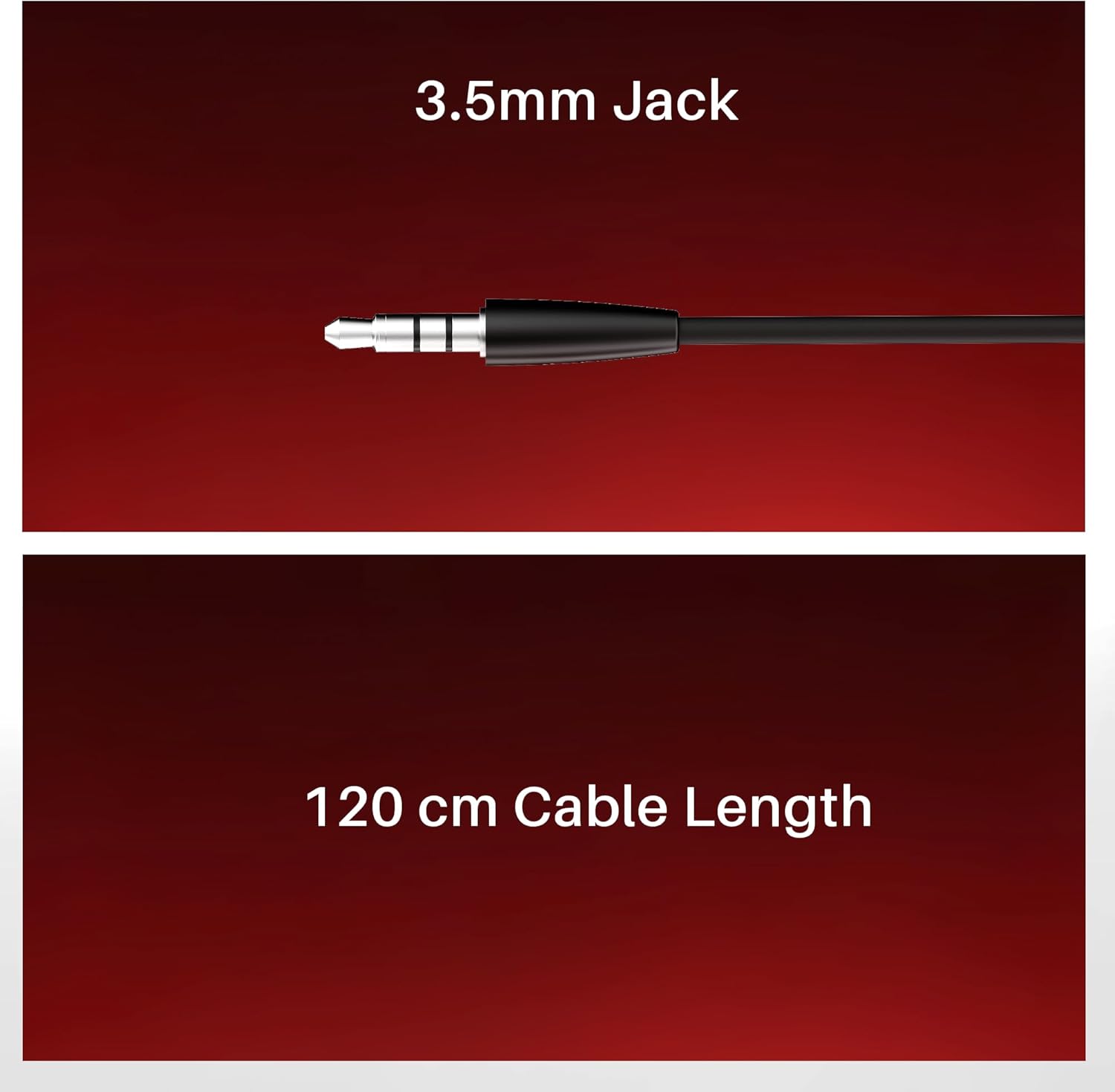 High-Bass Wired Earphones with Noise Cancellation & Mic