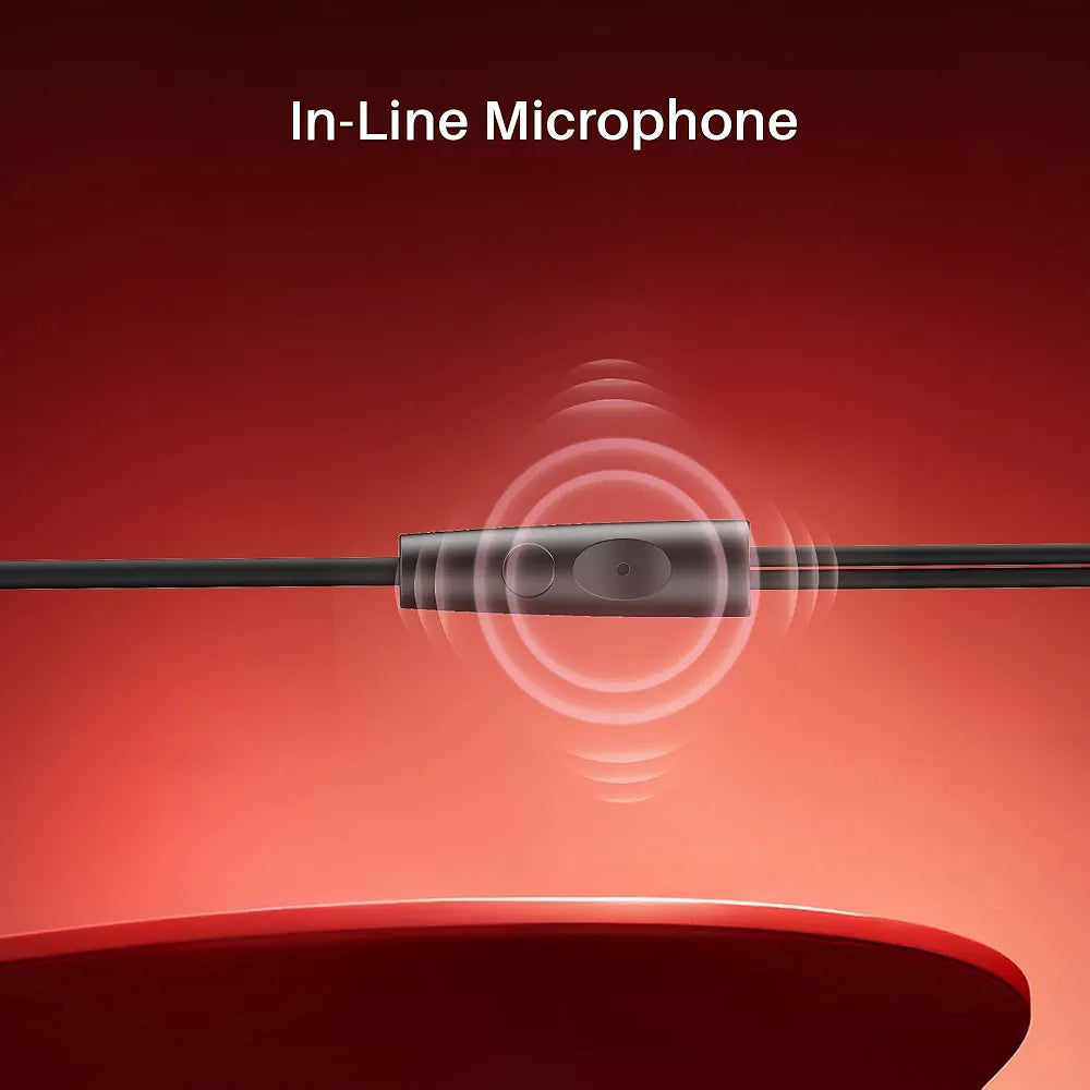 High-Bass Wired Earphones with Noise Cancellation & Mic
