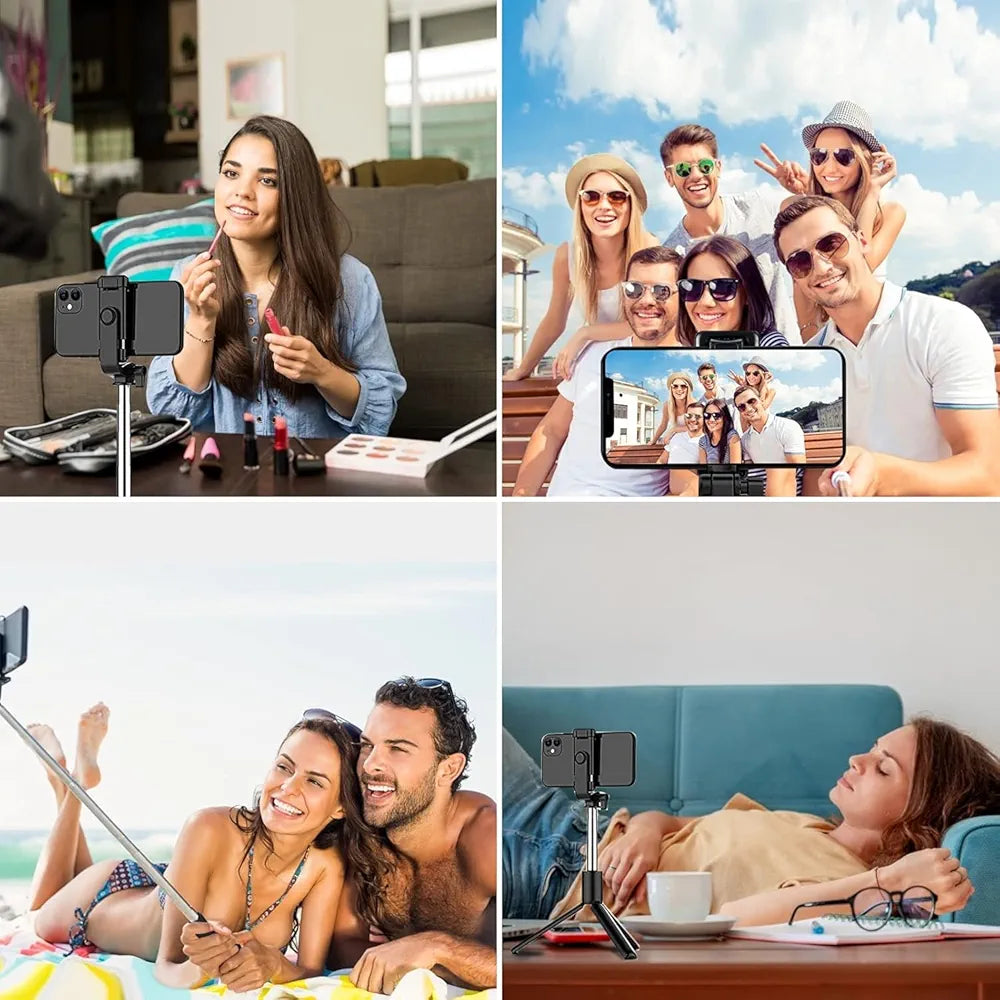 SooPii 3-in-1 Bluetooth Selfie Stick Tripod - Extendable Monopod with Wireless Remote